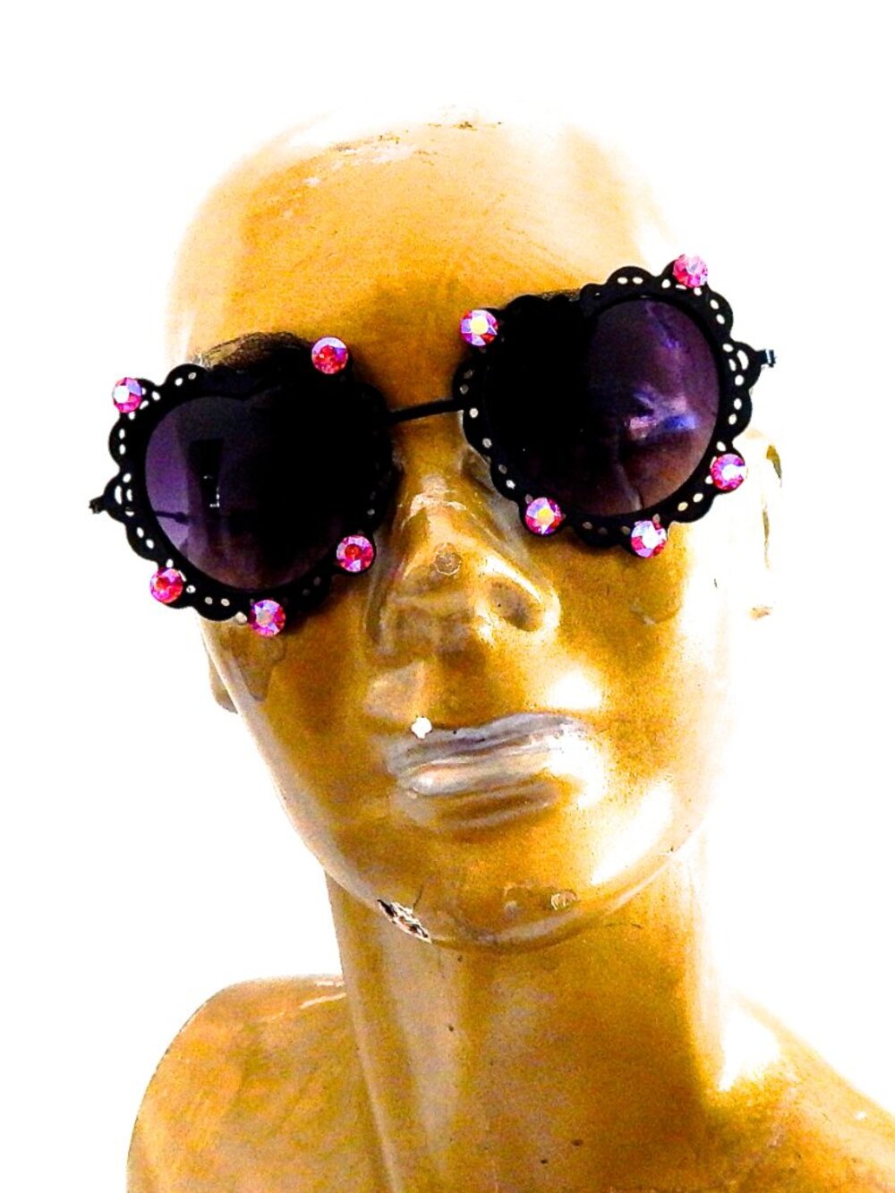 GASOLINE GLAMOUR LOVELACE FIRE HEART GLASSES 💗💗💗